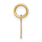 10KY Upper case Letter S Initial Charm