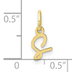 10KY Upper case Letter S Initial Charm