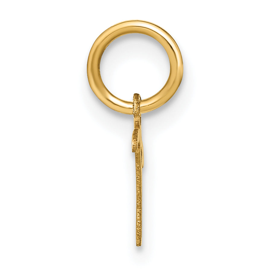 10KY Upper case Letter T Initial Charm Secondary image