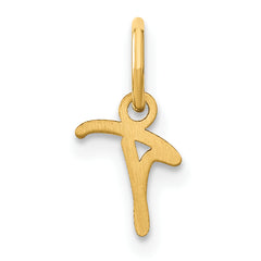 10KY Upper case Letter T Initial Charm