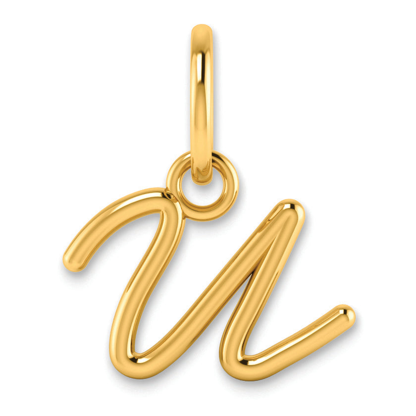 10KY Upper case Letter U Initial Charm Main image