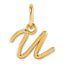 10KY Upper case Letter U Initial Charm