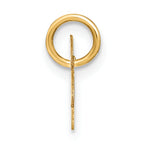 10KY Upper case Letter W Initial Charm