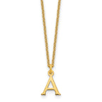 10KY Cutout Letter A Initial Necklace