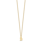 10KY Cutout Letter B Initial Necklace