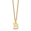 10KY Cutout Letter B Initial Necklace