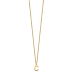 10KY Cutout Letter C Initial Necklace