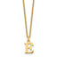 10KY Cutout Letter E Initial Necklace