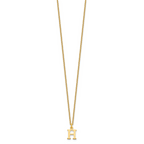10KY Cutout Letter H Initial Necklace