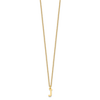 10KY Cutout Letter J Initial Necklace