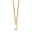 10KY Cutout Letter J Initial Necklace
