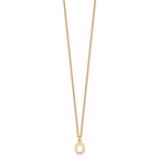 10KY Cutout Letter O Initial Necklace
