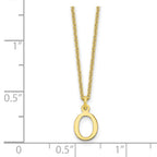 10KY Cutout Letter O Initial Necklace