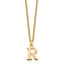 10KY Cutout Letter R Initial Necklace