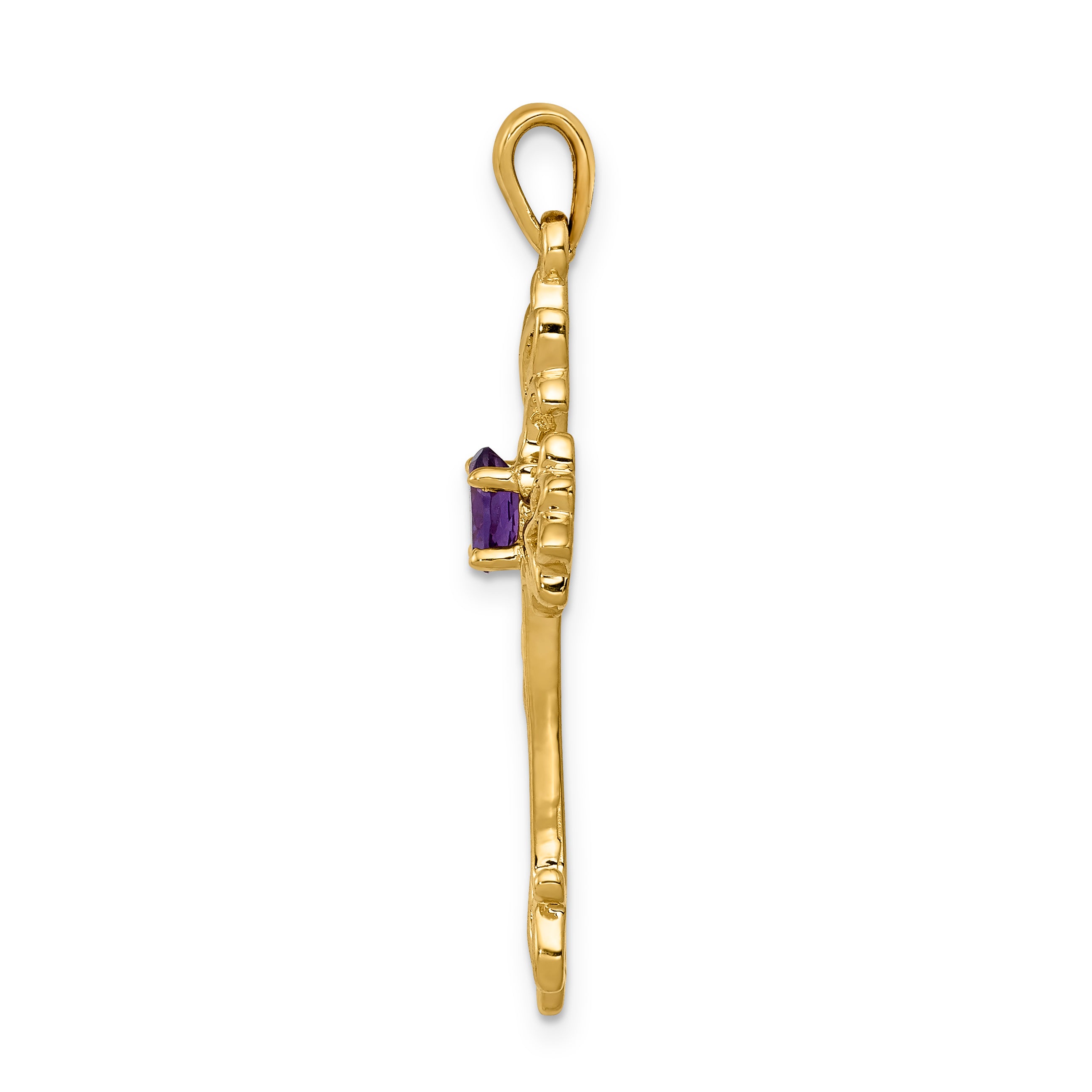 10 Karat Polished Cross Mounting Secondary image