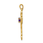 10 Karat Polished Cross Mounting - View 2