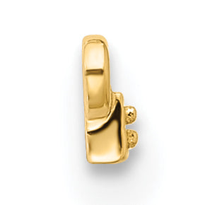 10k Yellow Gold Tiny Bar Mounting only Secondary image