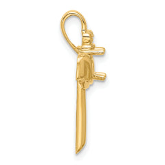 10k Claddagh Cross Pendant Mounting