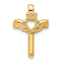 10k Claddagh Cross Pendant Mounting