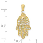 10k Yellow Gold Hand of God Pendant