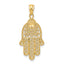 10k Yellow Gold Hand of God Pendant