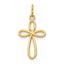 10k Polished Cross Pendant