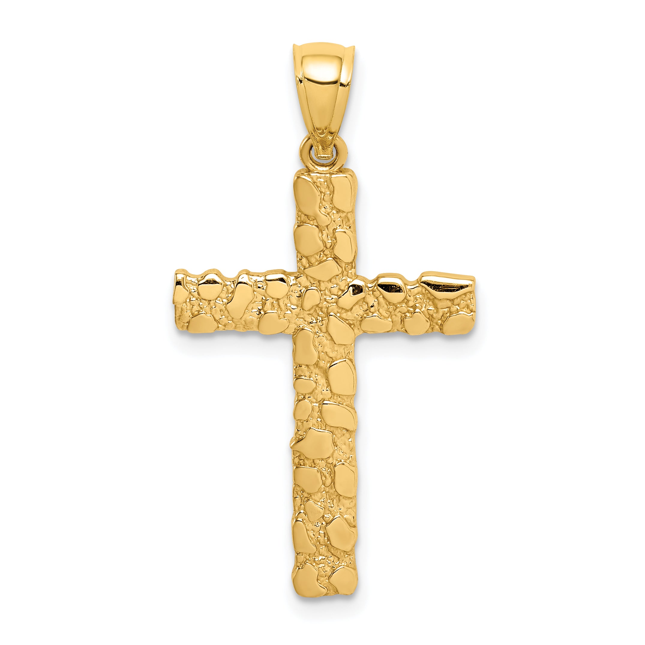 10K Nugget Cross Pendant Main image
