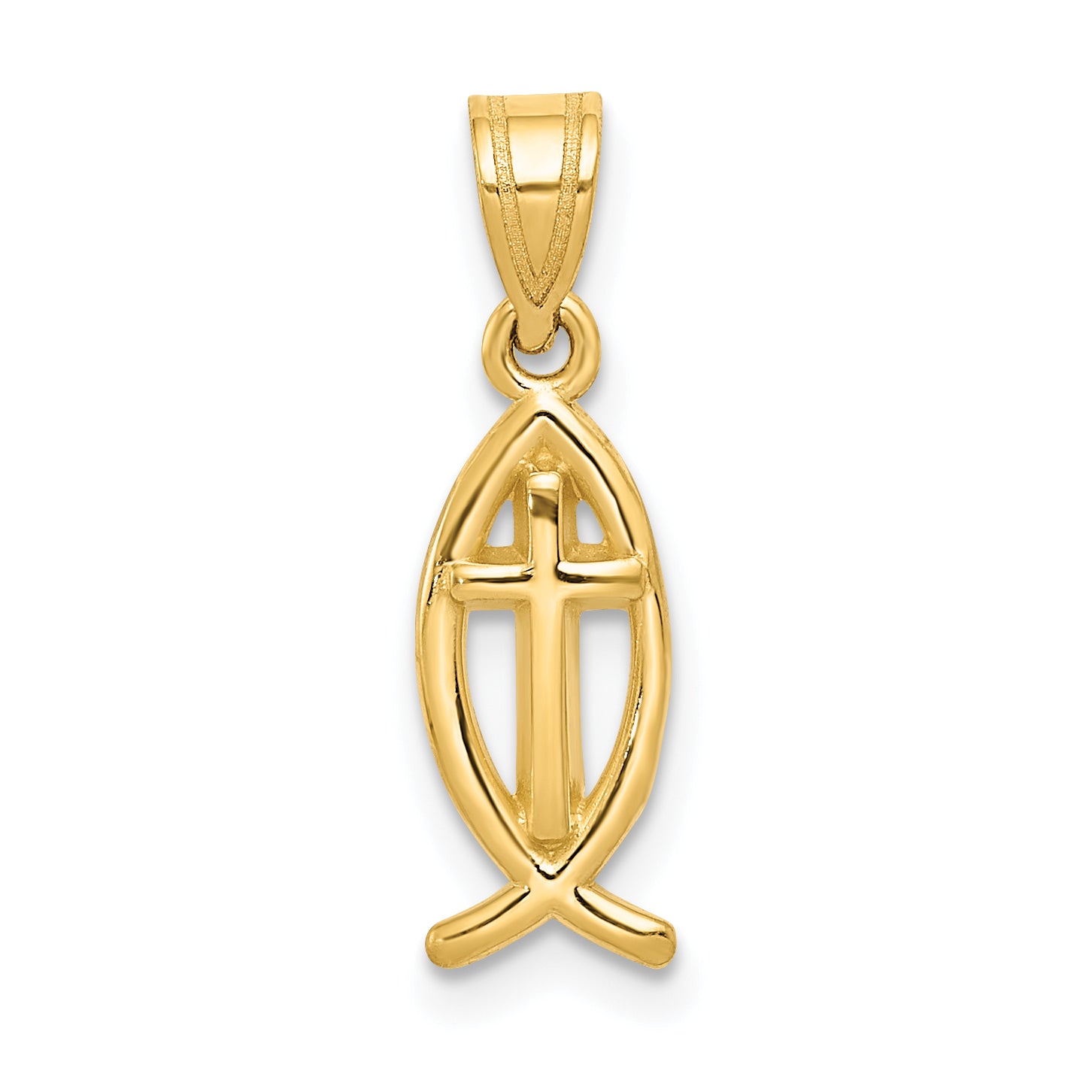 10k Ichthus Fish Charm Main image