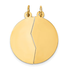 10K Mizpah 2-piece Charm