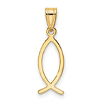 10k Ichthus Fish Pendant