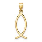 10k Ichthus Fish Charm