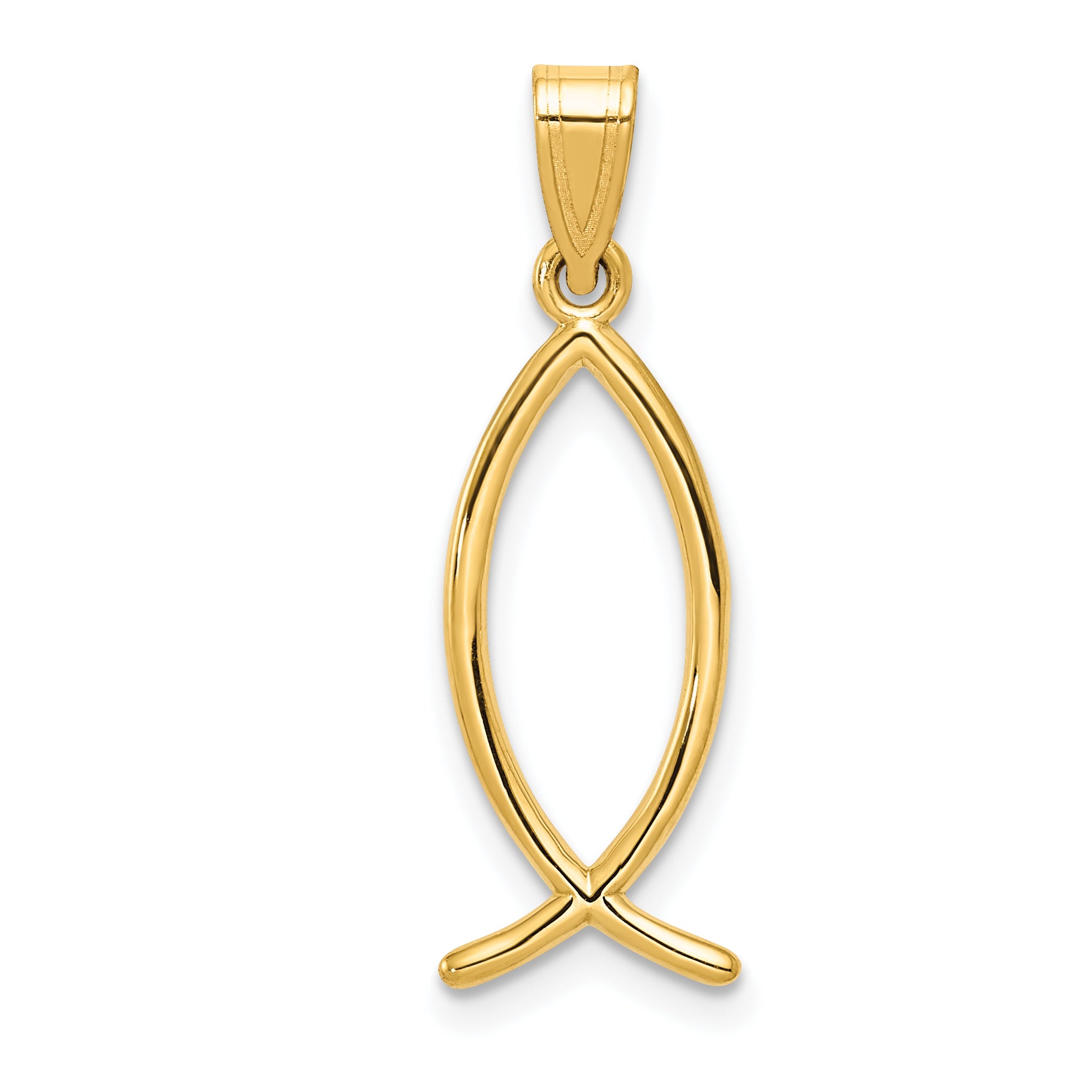 10k Ichthus Fish Charm Main image