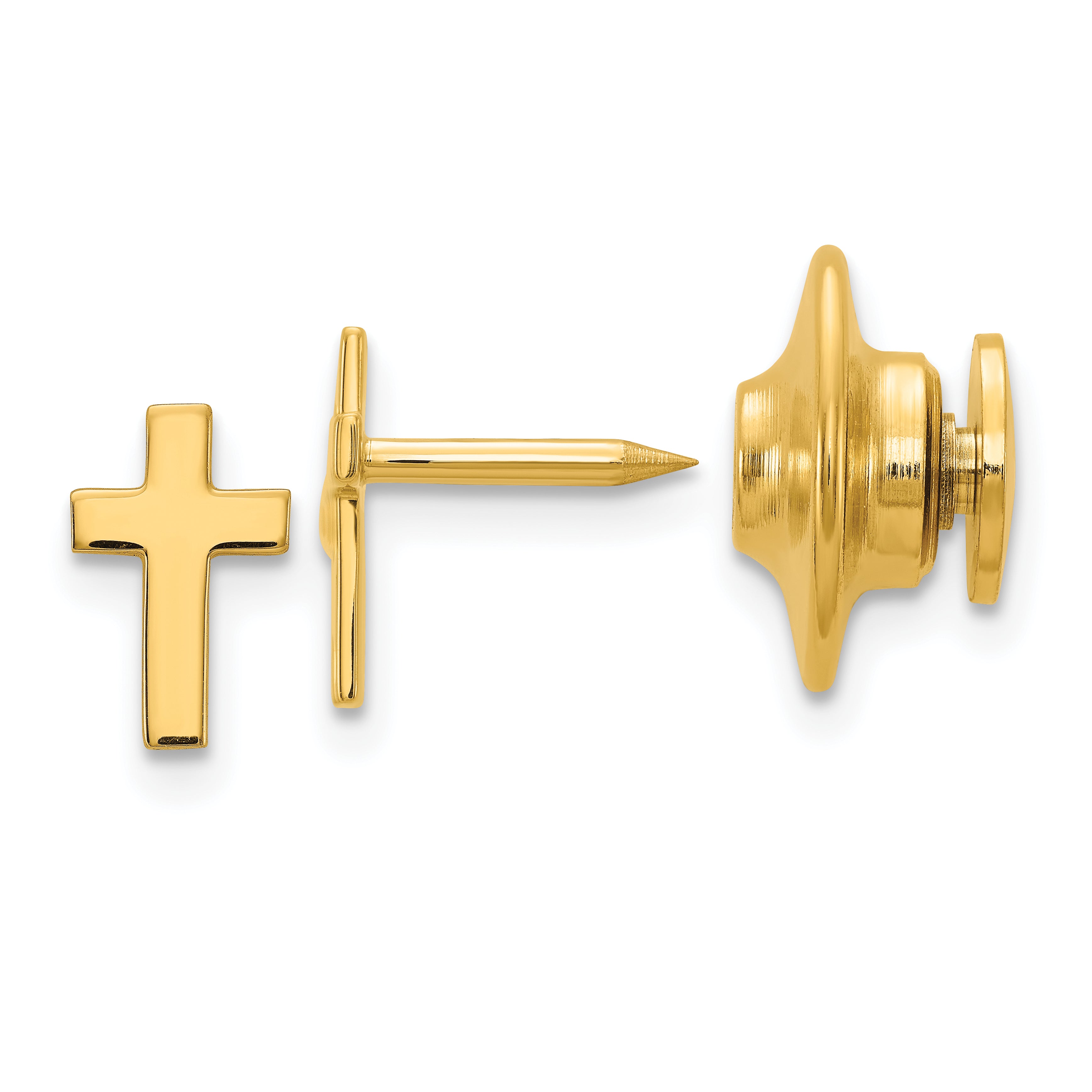 10k Cross with 14k Tie Tac Post Main image