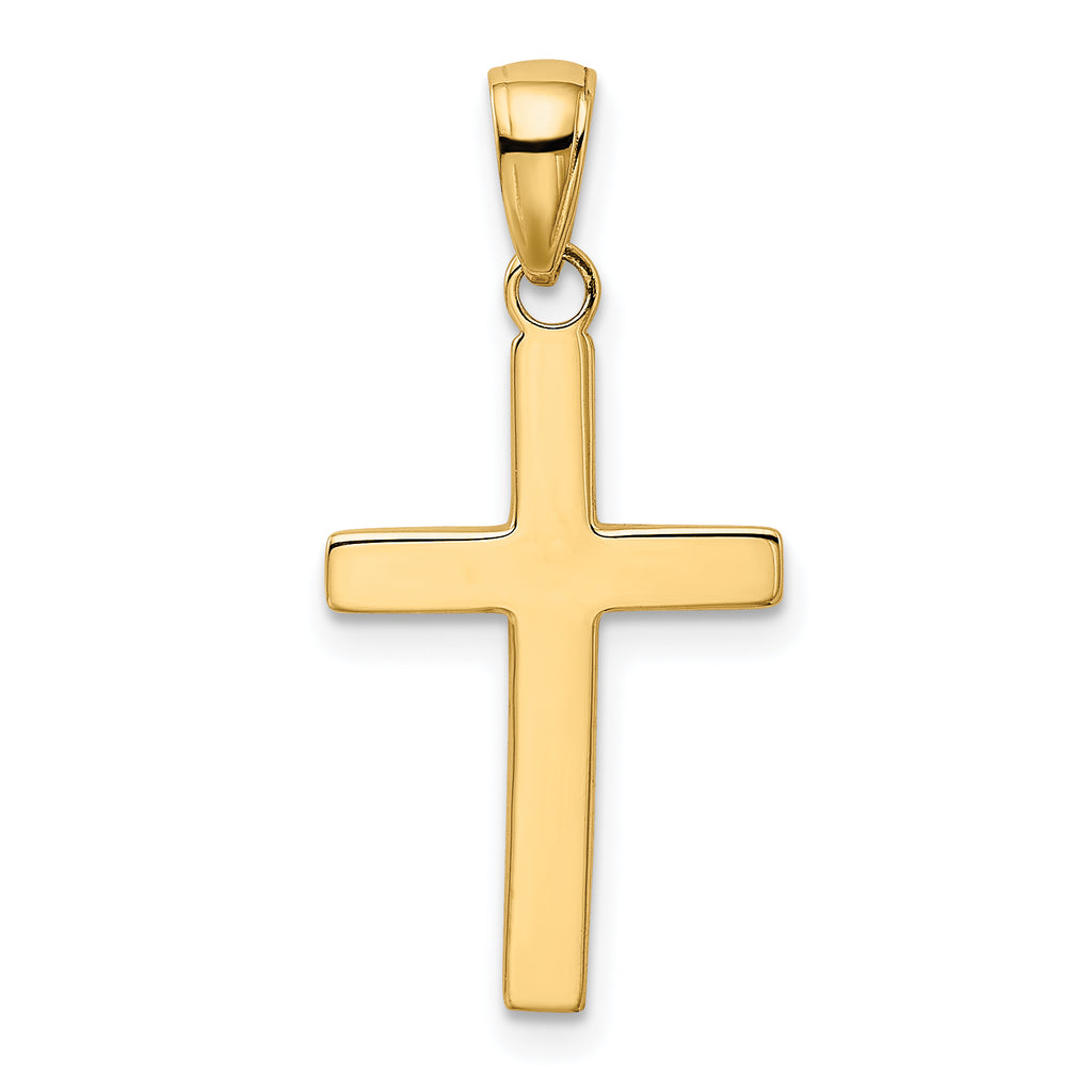 10 Karat Polished Cross Pendant - View 4