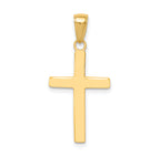 10 Karat Polished Cross Pendant | Sophia Jewelers