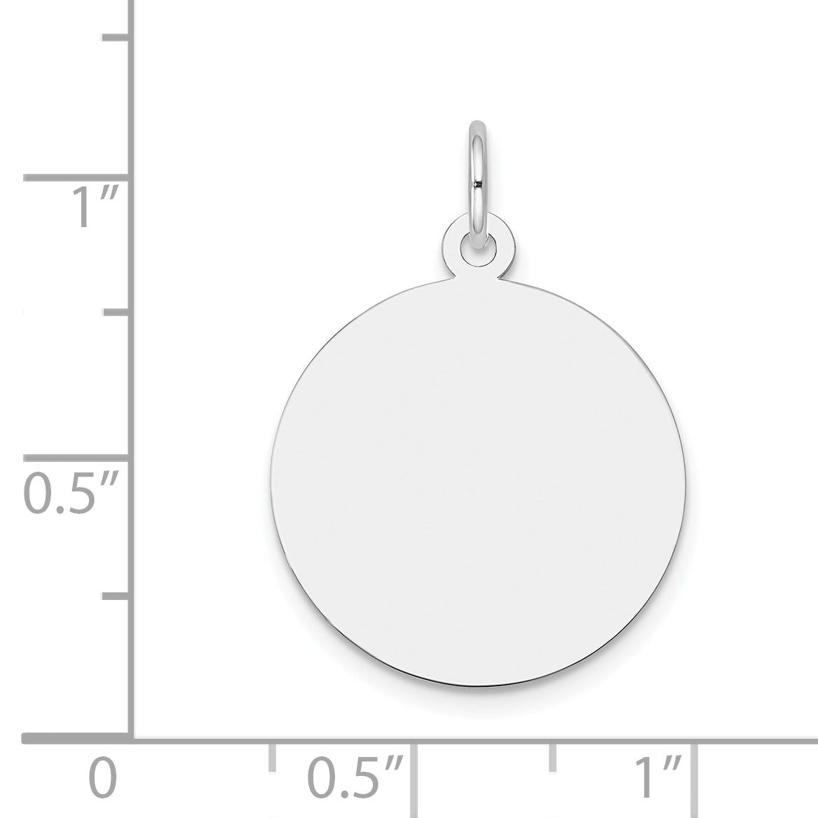10Kw Plain .018 Gauge Circular Engravable Disc Charm Secondary image