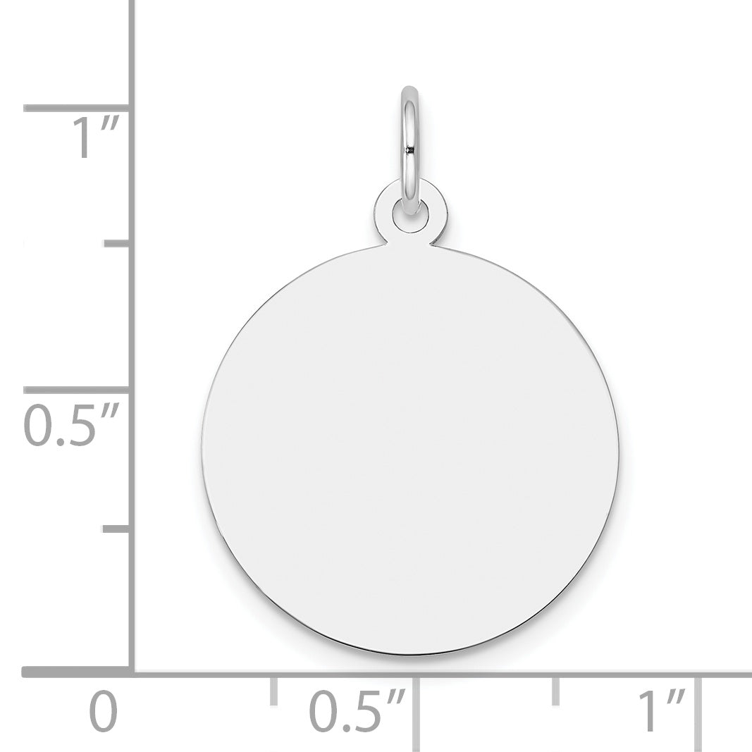 10Kw Plain .013 Gauge Circular Engravable Disc Charm Secondary image