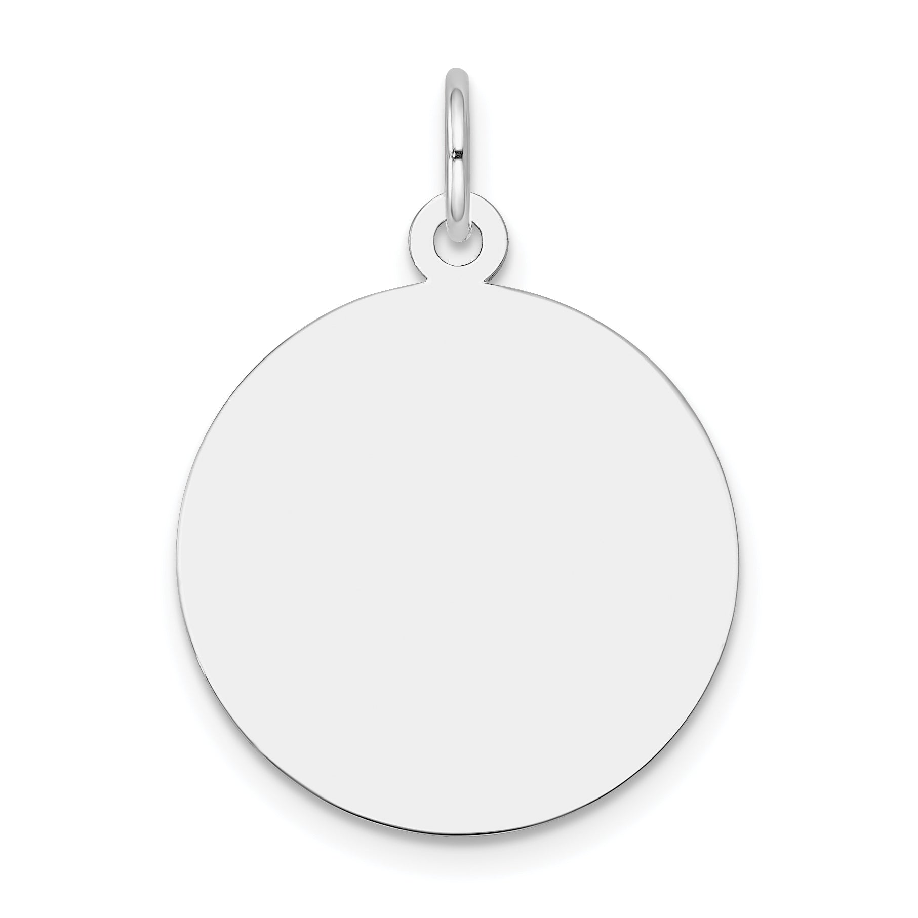 10Kw Plain .013 Gauge Circular Engravable Disc Charm Main image