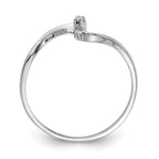 10 Karat White Gold Polished .01ct. Diamond Ring Mounting - View 2