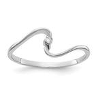 10 Karat White Gold Polished .01ct. Diamond Ring Mounting | Sophia Jewelers