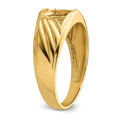 10K Mens Diamond and Onyx Ring Mounting (No Stone Included)
