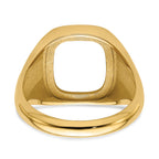 10k Men's Polished and Textured Masonic Ring Mounting (No Stones Included)