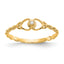 10K AA Diamond heart ring