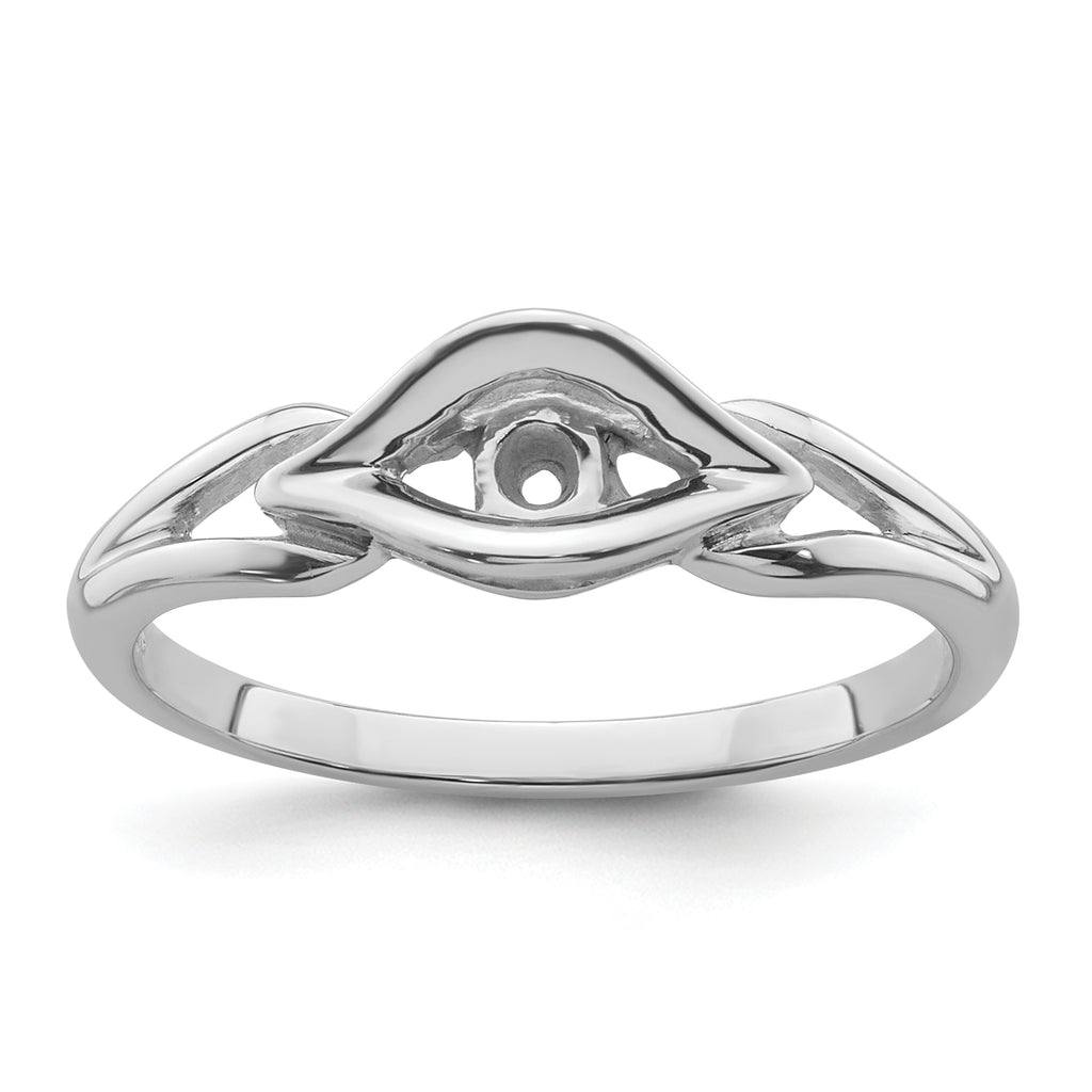 10K White Gold Diamond Ring Mounting (No Stones Included)