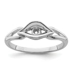 10K White Gold Diamond Ring Mounting (No Stones Included)