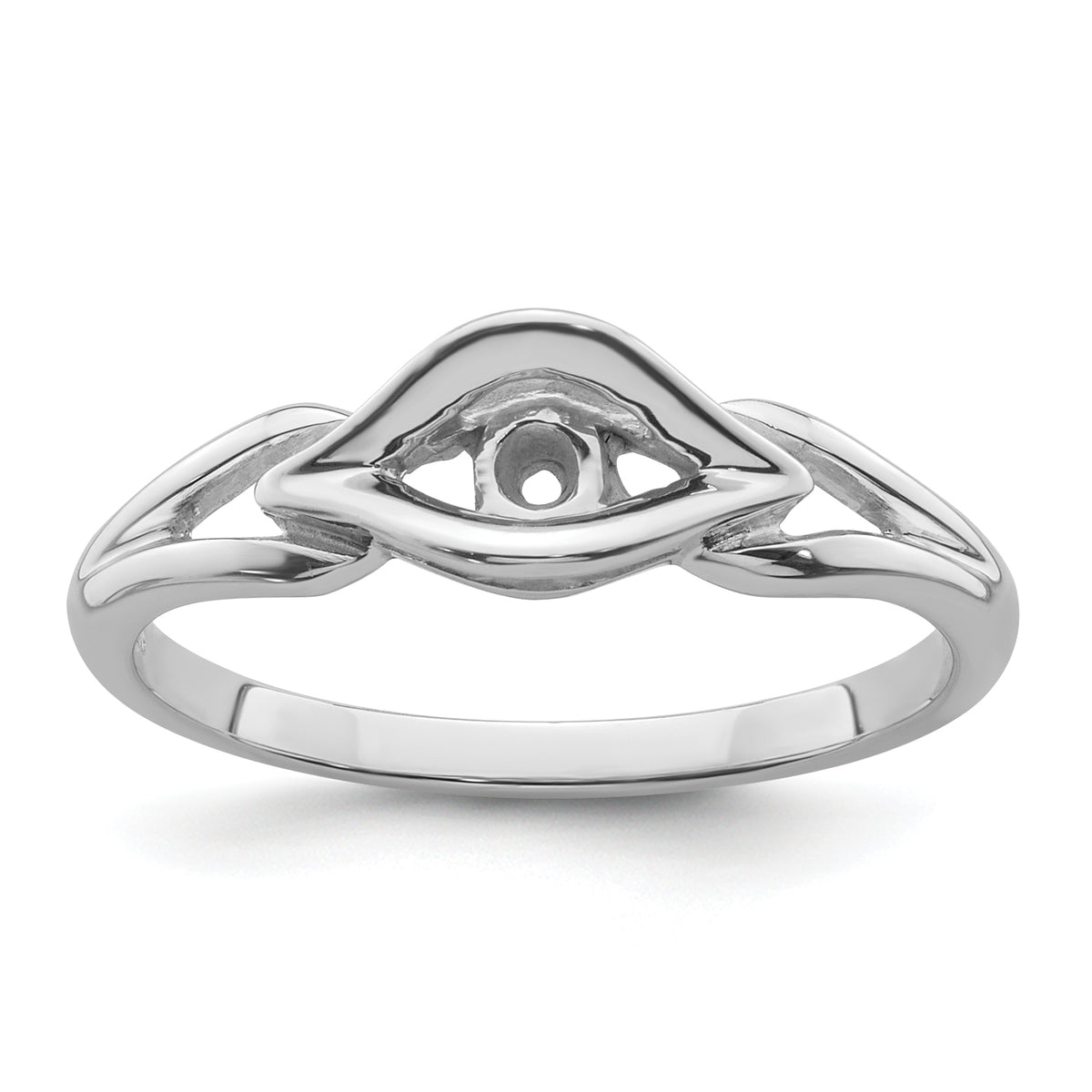 10K White Gold Diamond Ring Mounting (No Stones Included)