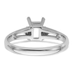 10K White Gold Diamond & Gemstone Ring Mounting (No Stones Included)