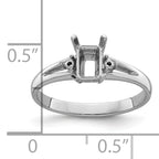10K White Gold Diamond & Gemstone Ring Mounting (No Stones Included)