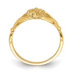 10K Claddagh Ring Mounting (No Stones Included)