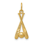 10k Baseball Bats & Ball Pendant